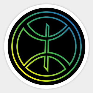 Amazigh Berber Symbol with Circle Sticker